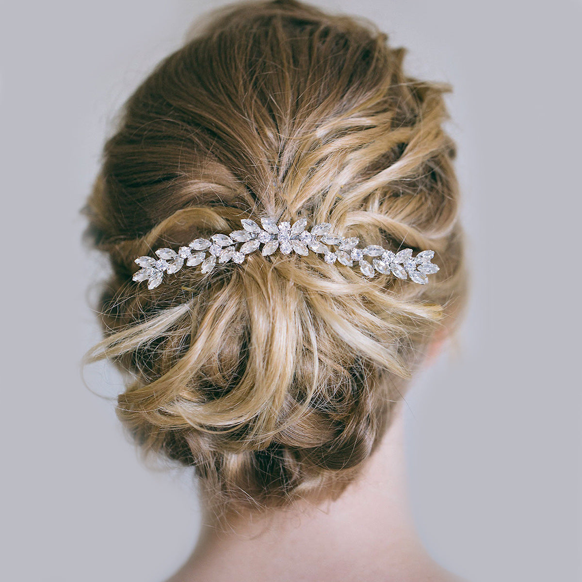 Classy Women's Updo Hair Bun Maker with Rhinestones