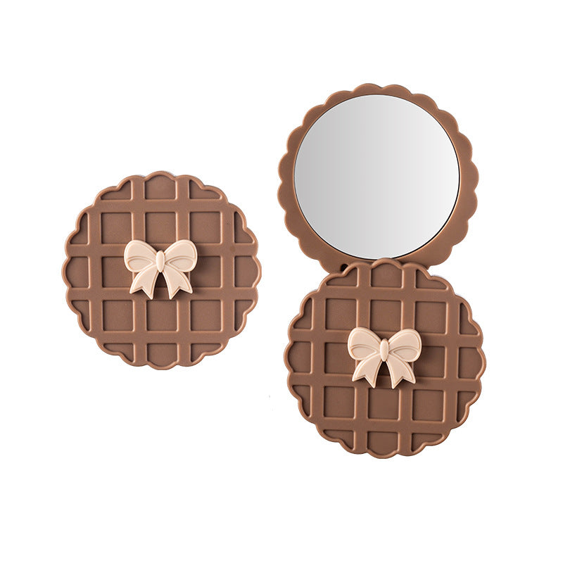 Bow Cute Rotating Portable Makeup Mirror