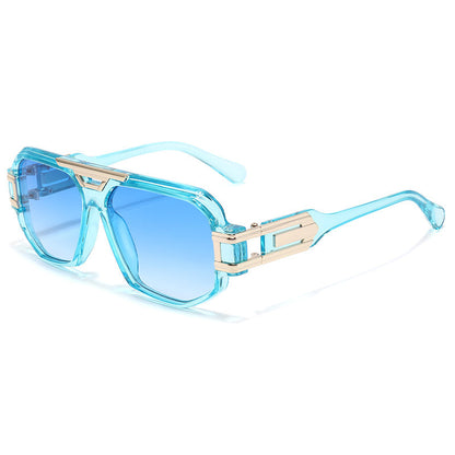 New Polygonal Men's Sunglasses Trendy Retro Style UV400 Protection