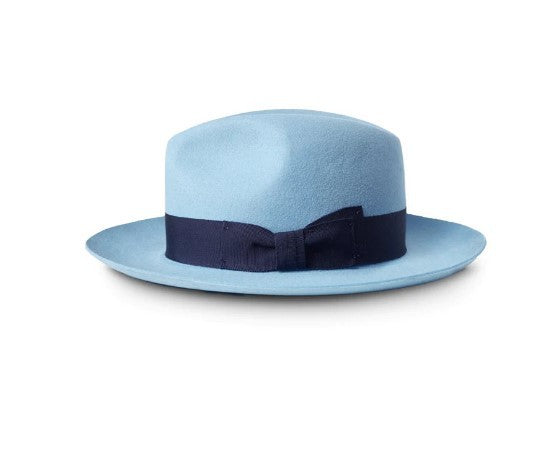 Stylish Wool Fedora Hat Classic British Wide-Brimmed Felt Hat