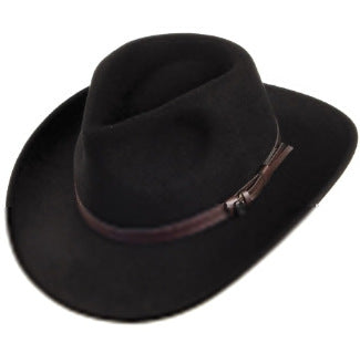 Stylish Wool Fedora Hats with Decorative Bands for Men