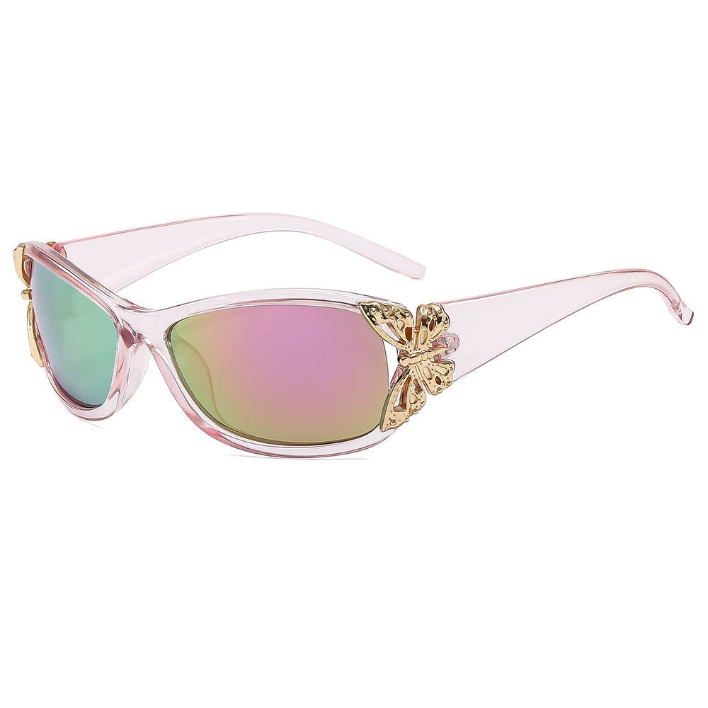 Fashionable Oversized Rectangle Sunglasses - UV400 Protection