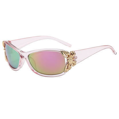 Fashionable Oversized Rectangle Sunglasses - UV400 Protection