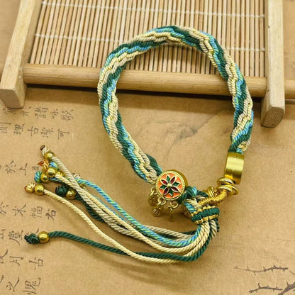 Tibet Hand-Woven Diamond Rope Hand Rope Bracelet Jewelry Gifts