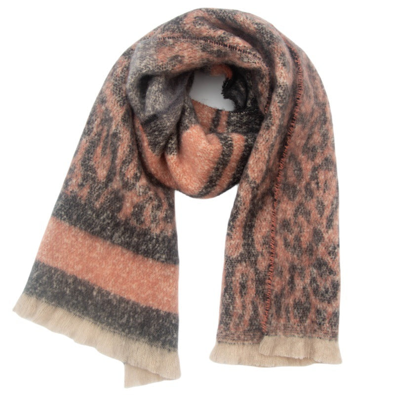 Vintage Leopard Print Scarves
