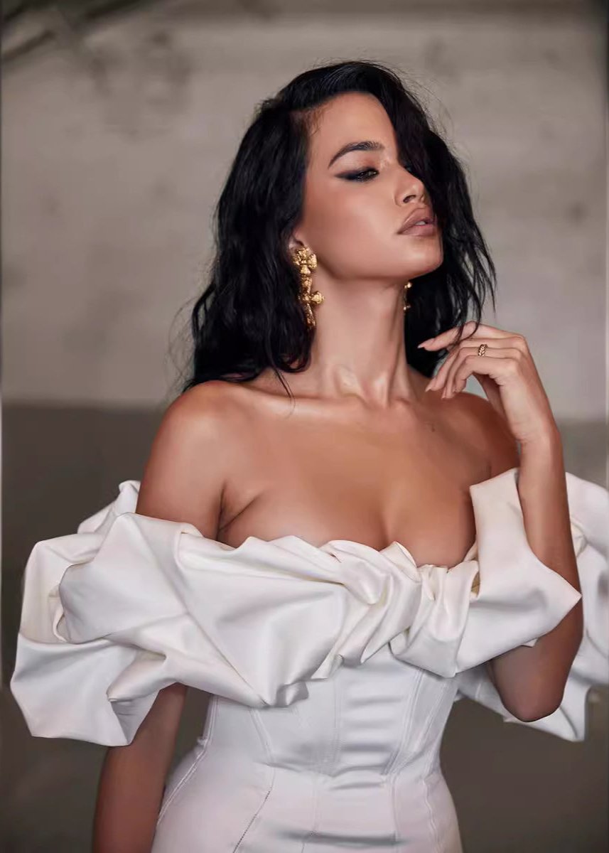 Off Shoulder Mini Dress White Lightweight Fabric