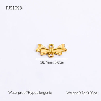 Heart Shaped Ocean Necklace Stainless Steel 18k Gold Pendant