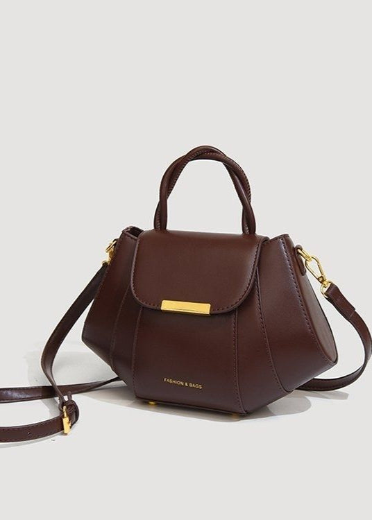 Mini Bag PU Leather Structured Mocha Style
