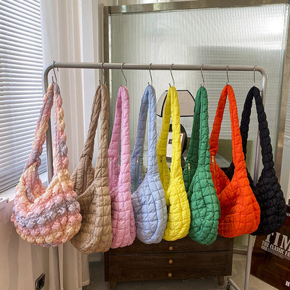Chic Cloud Shoulder Bag Stylish Large Capacity Nylon Tote