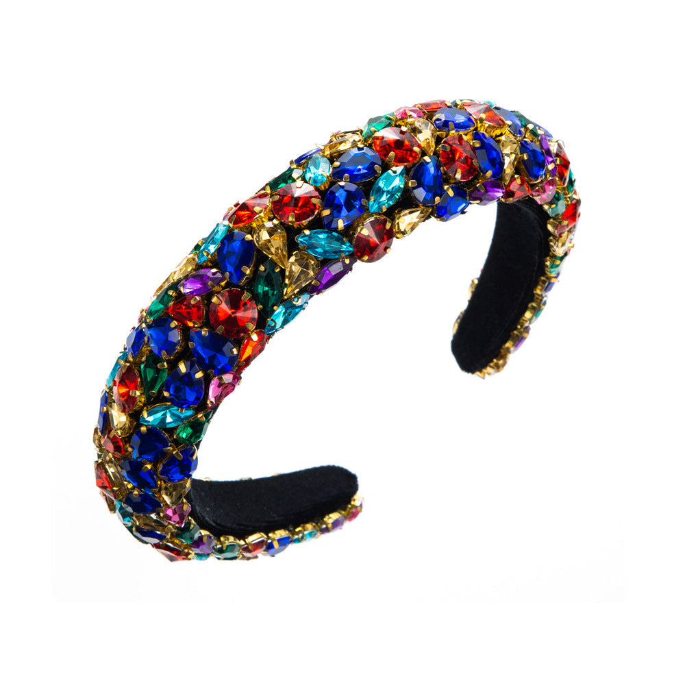 Women's Rhinestone Baroque Headband Festival Hair Accessory