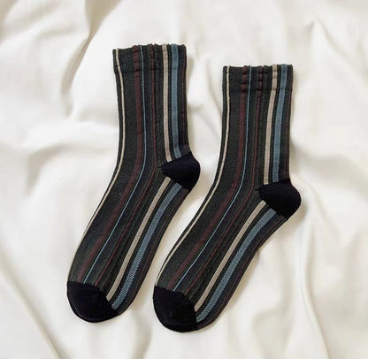Rufia - Bohemian Colorblock Striped Socks