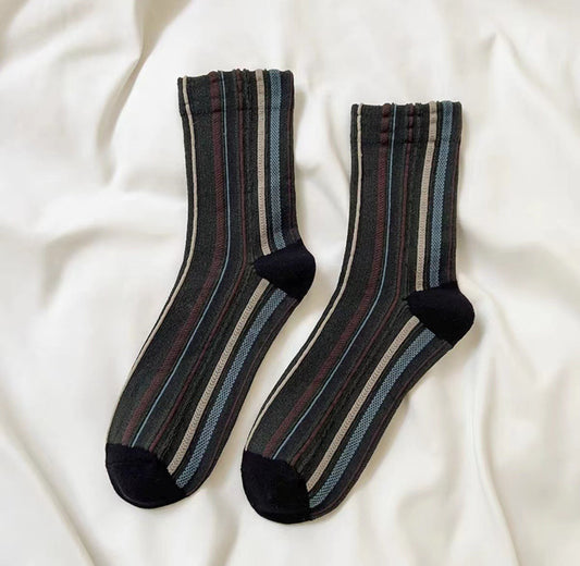 Rufia - Bohemian Colorblock Striped Socks