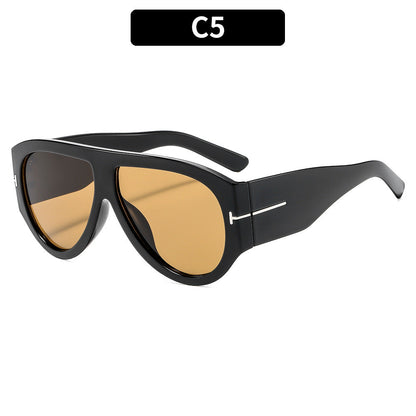 Fashionable Oversized T-Frame Sunglasses for Men and Women