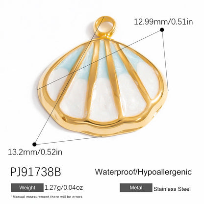 DIY Jewelry Accessories Stainless Steel Sun Shell Necklace