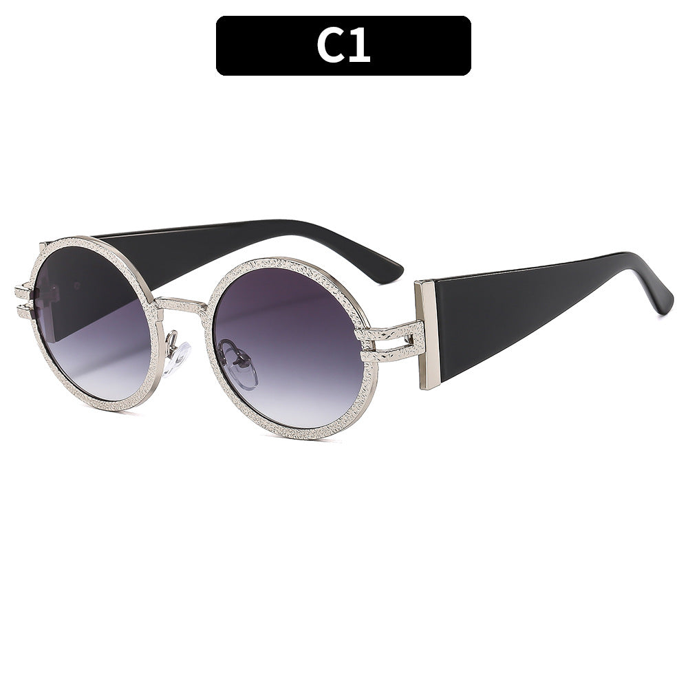 Trendy Oval Sunglasses With UV400 Protection