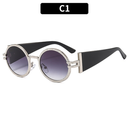Trendy Oval Sunglasses With UV400 Protection