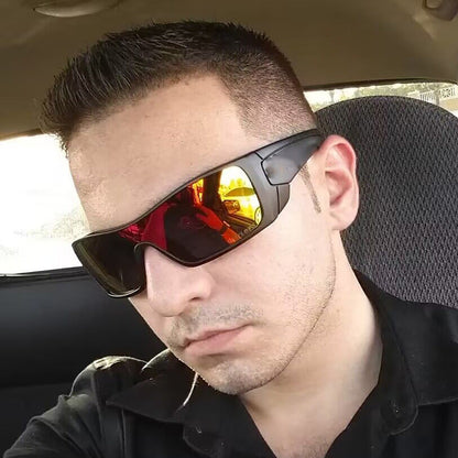 Y2K Futuristic Square Sunglasses Stylish Men's Eyewear