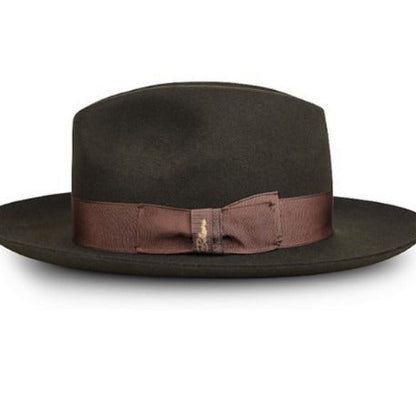 Stylish Wool Fedora Hat Classic British Wide-Brimmed Felt Hat