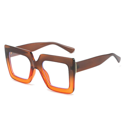 Fashionable Large Frame Blue Light Blocking Glasses for Women