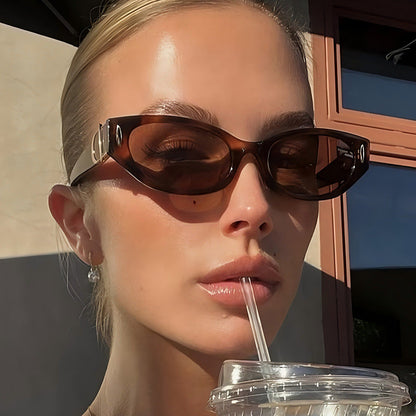 Trendy Retro Cat Eye Sunglasses UV400 Protection