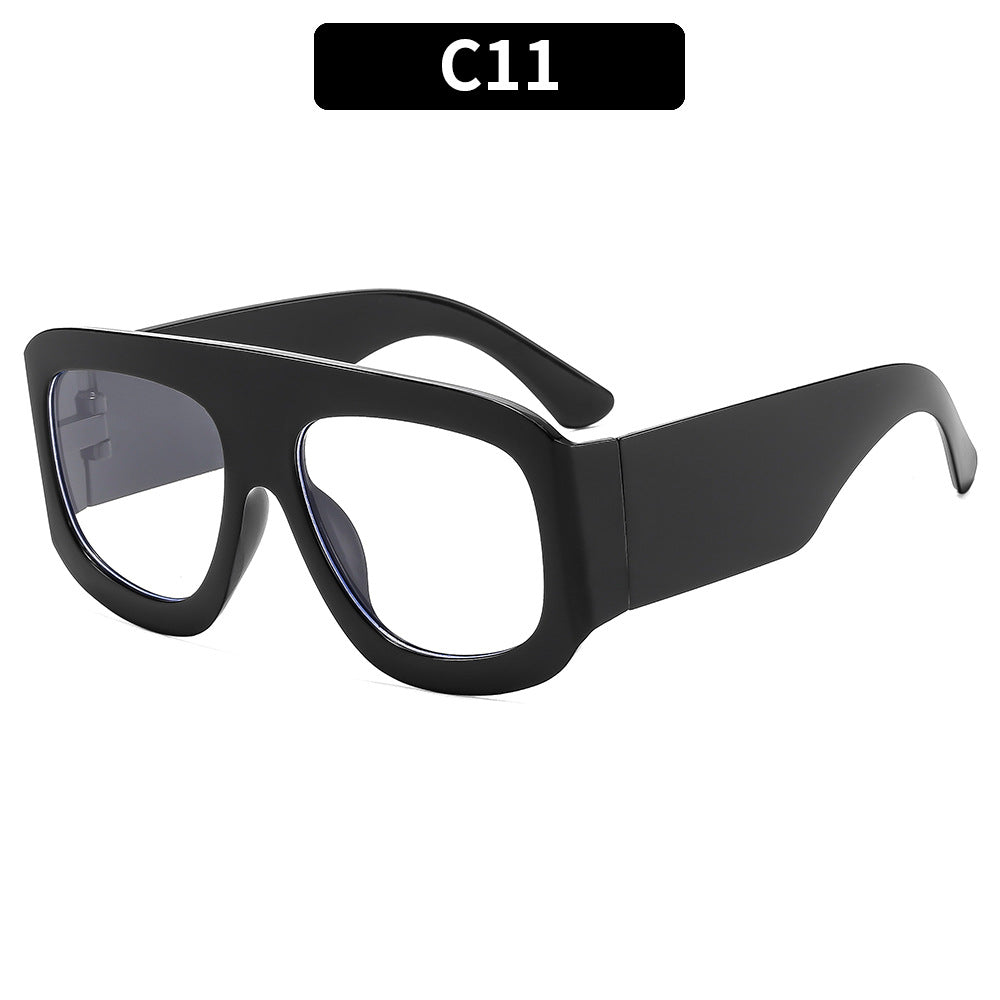 Trendy Square Frame UV400 Sunglasses Stylish Summer Eyewear