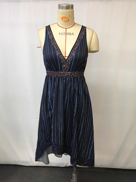 Vintage Western Style Summer Casual Dress with Floral Print