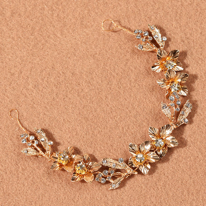 Bridal Wedding Handmade Hair Chain Headband Accessory