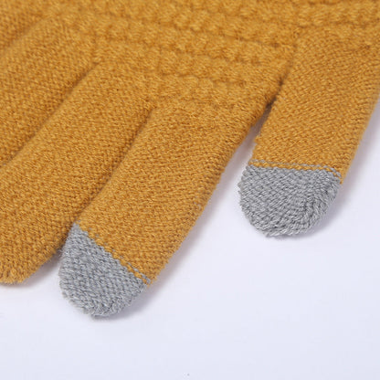 Winter Warm Knitted Touchscreen Gloves for Women