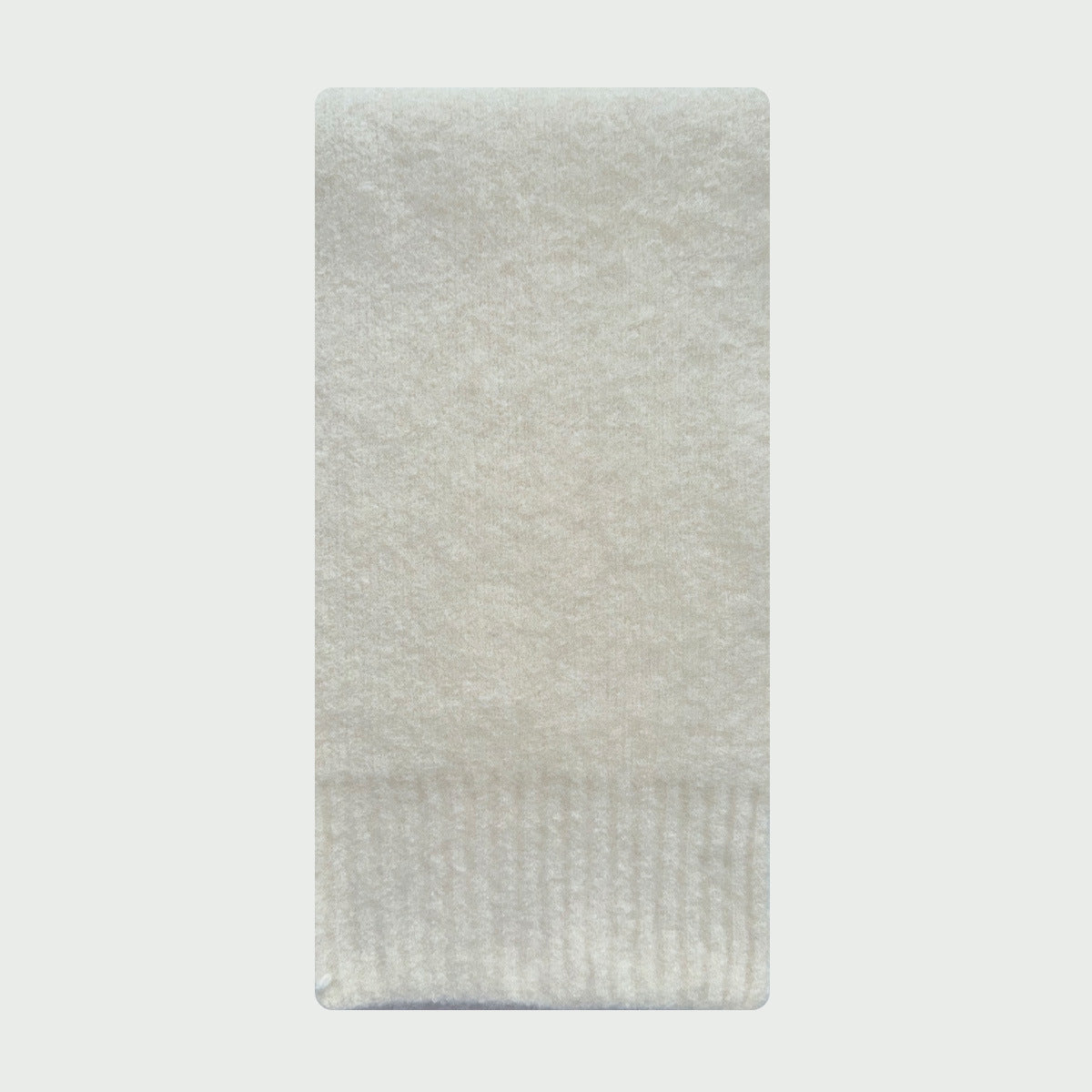 Solid Color Wool Knit Scarf for Women