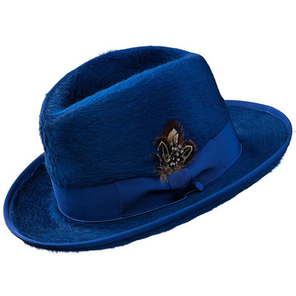 Trendy Retro Wool Felt Fedora Hat for Men and Women