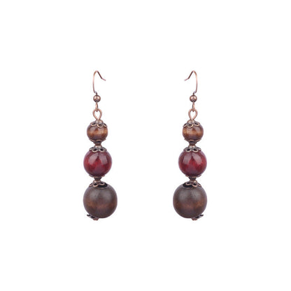 Ethnic Style Tassel Water Drop Alloy Earrings Set