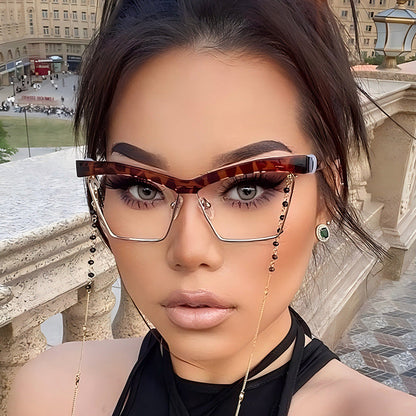 Fashionable Blue Light Blocking Rectangle Glasses for Adults