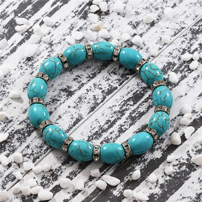 Tibetan Bohemian Retro Ethnic Turquoise Bracelet Tibetan Women'S Jewelry Bracelet Accessories Nepal.