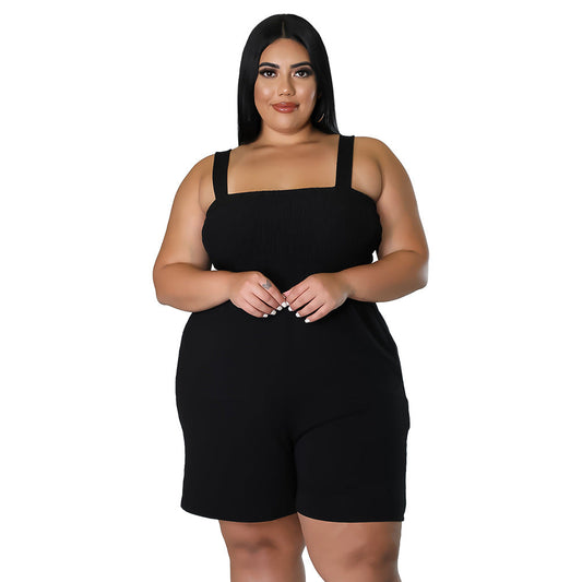 Chic Solid Color Slim-Fit Backless Jumpsuit