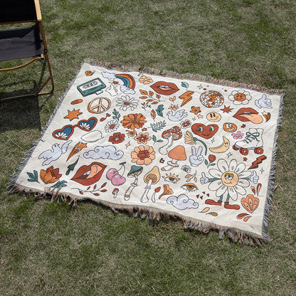 Camping Blanket Line Blanket Sofa Blanket Indian Blanket Outdoor Camping