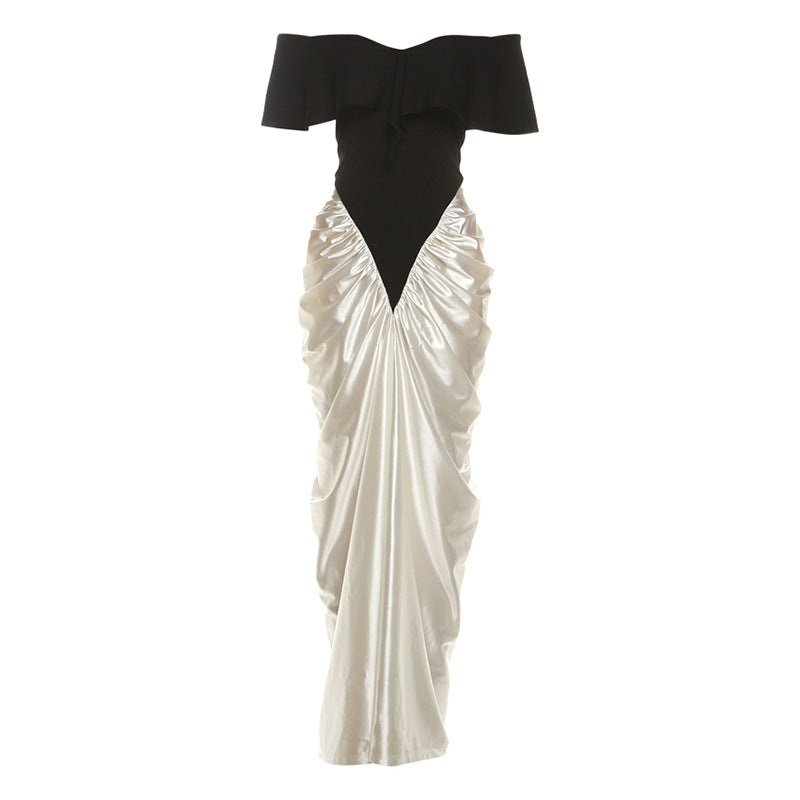 Elegant Off-Shoulder Ruched Bodycon Dress