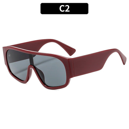 Stylish Rectangle Frame UV400 Sunglasses for Outdoor Activities