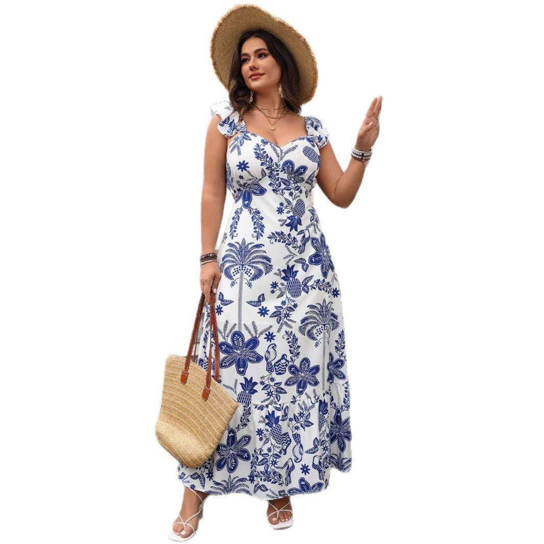 Floral Print Maxi Dress for Women