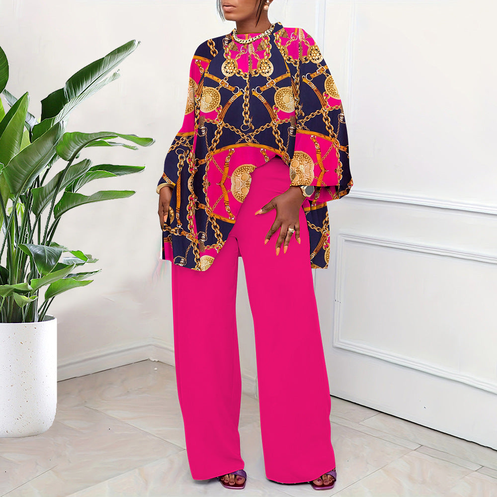 Trendy Casual Plus Size Two-Piece Set