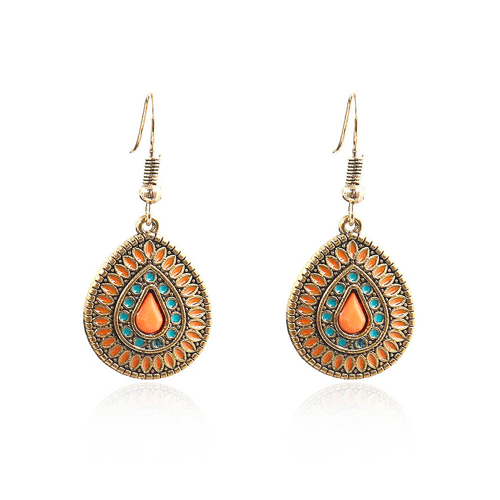 Bohemian Geometric Drop Earrings Zinc Alloy Dangle Jewelry