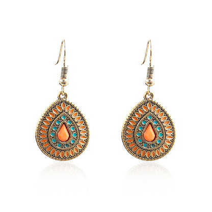 Bohemian Geometric Drop Earrings Zinc Alloy Dangle Jewelry