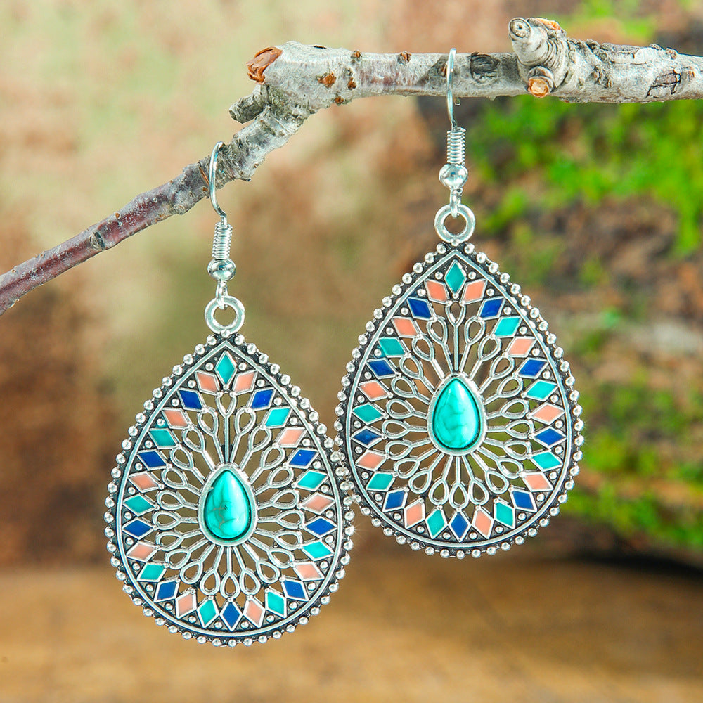 Trendy European & American Long Geometric Drop Earrings
