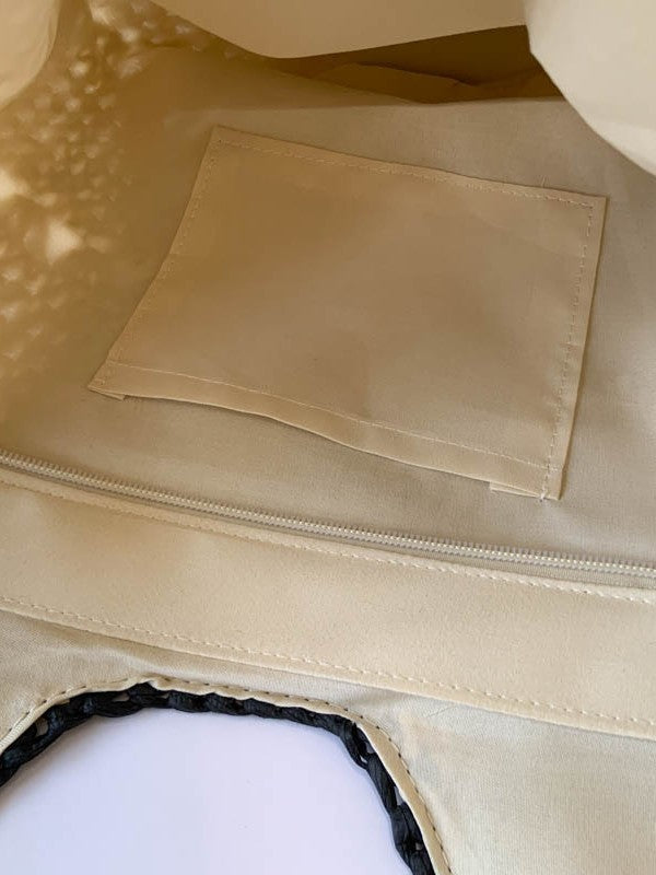 Women's Trendy Straw Shoulder Bag Casual Beach Tote