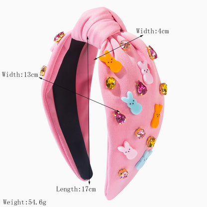 Cute Bunny Rabbit & Carrot Headband Festive Hair Accessories