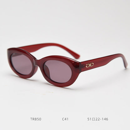 Vintage Cat Eye Polarized Small Frame Sunglasses