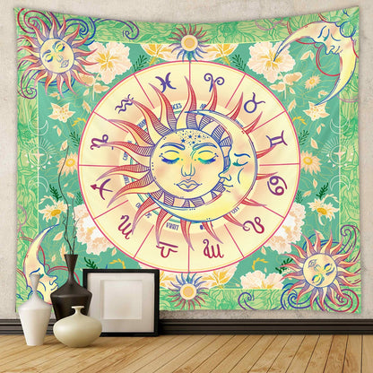 Bohemian Tapestry Room Decoration Hanging Cloth Datura Decorative Cloth Tapestry