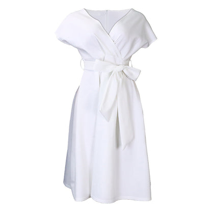 Sexy A-Line Dress With Deep V-Neck For Women