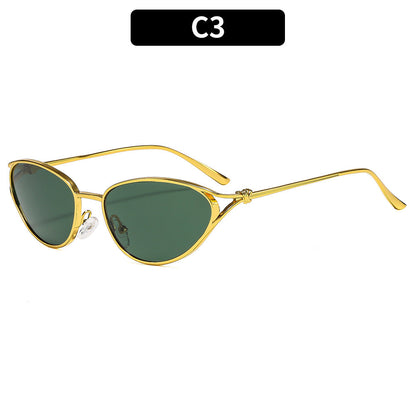 Trendy Oval Frame Luxury Women's Sunglasses
