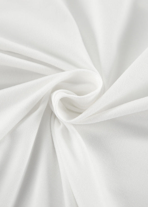 Asymmetrical One Sleeve Top Soft Stretchy Fabric