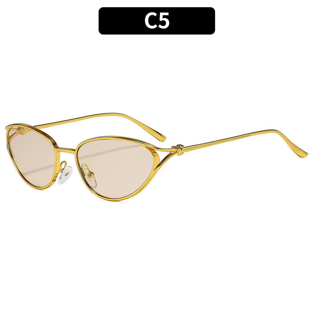 Trendy Oval Frame Luxury Women's Sunglasses